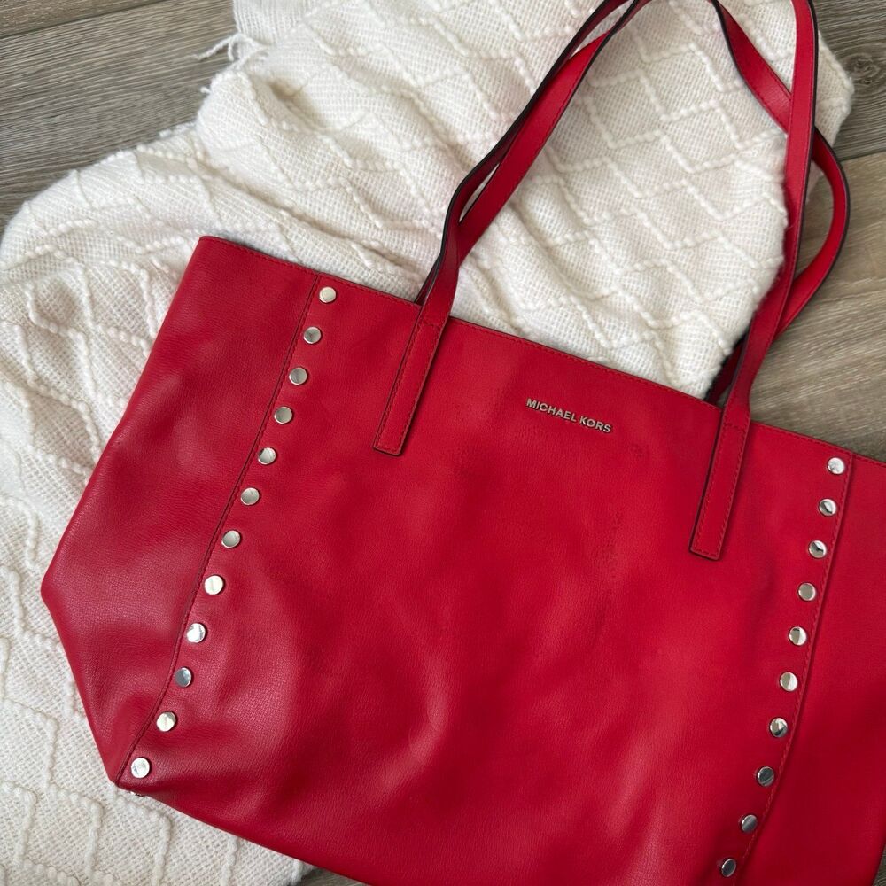 Michael Kors Rivington Large Studded Leather Tote